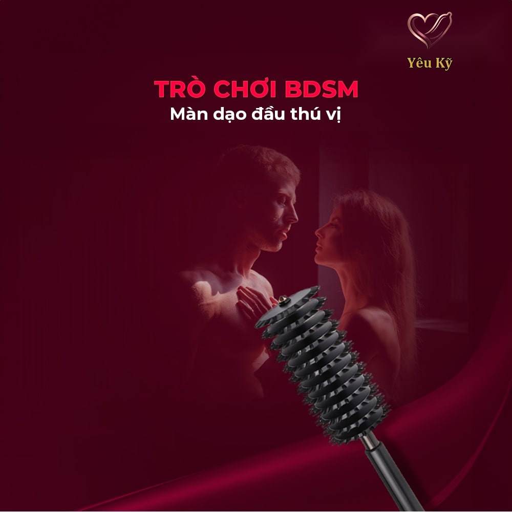 Cọ lăn gai BDSM Chisa Sins Inquisition 12 Row Spiky Pinwheel - Ảnh 6