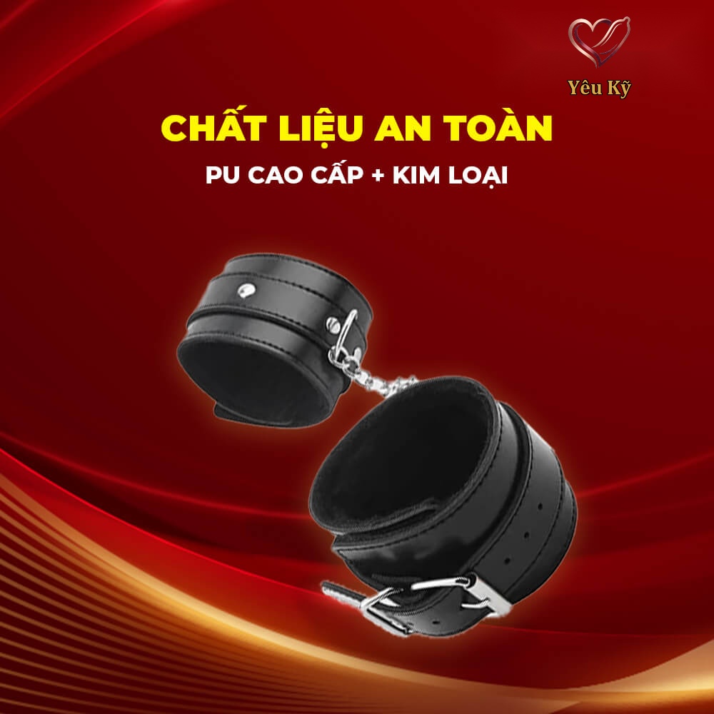 Còng tay Chisa Behave! Luxury Fetish Classic Hand Cuffs - Ảnh 4
