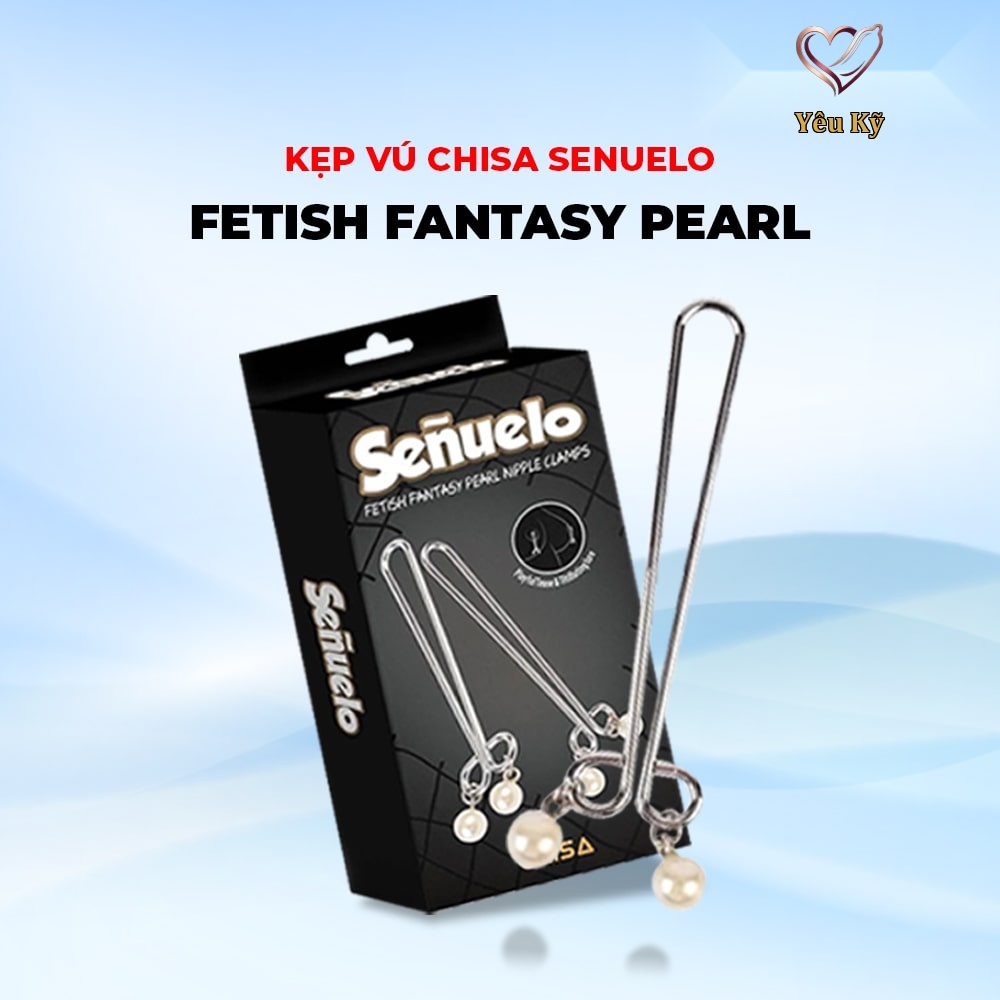 Kẹp vú kích thích đầu ti Chisa Senuelo Fetish Fantasy Pearl Nipple Clamps - Ảnh 3