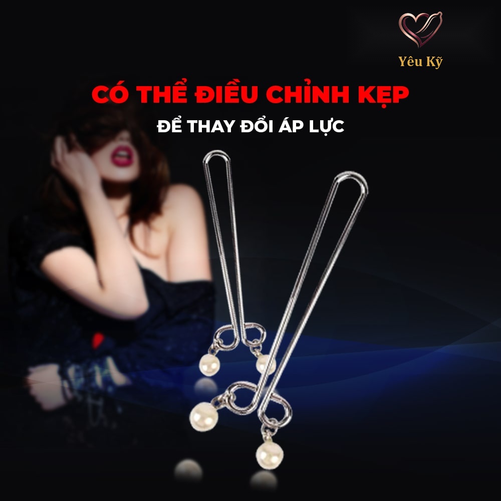 Kẹp vú kích thích đầu ti Chisa Senuelo Fetish Fantasy Pearl Nipple Clamps - Ảnh 5