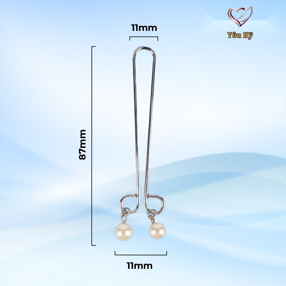 Kẹp vú kích thích đầu ti Chisa Senuelo Fetish Fantasy Pearl Nipple Clamps - Ảnh 2