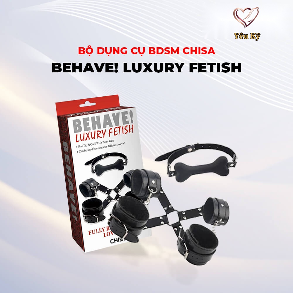 Bộ dụng cụ BDSM Chisa Behave! Luxury Fetish Fully Restrain You Lover Set - Ảnh 4