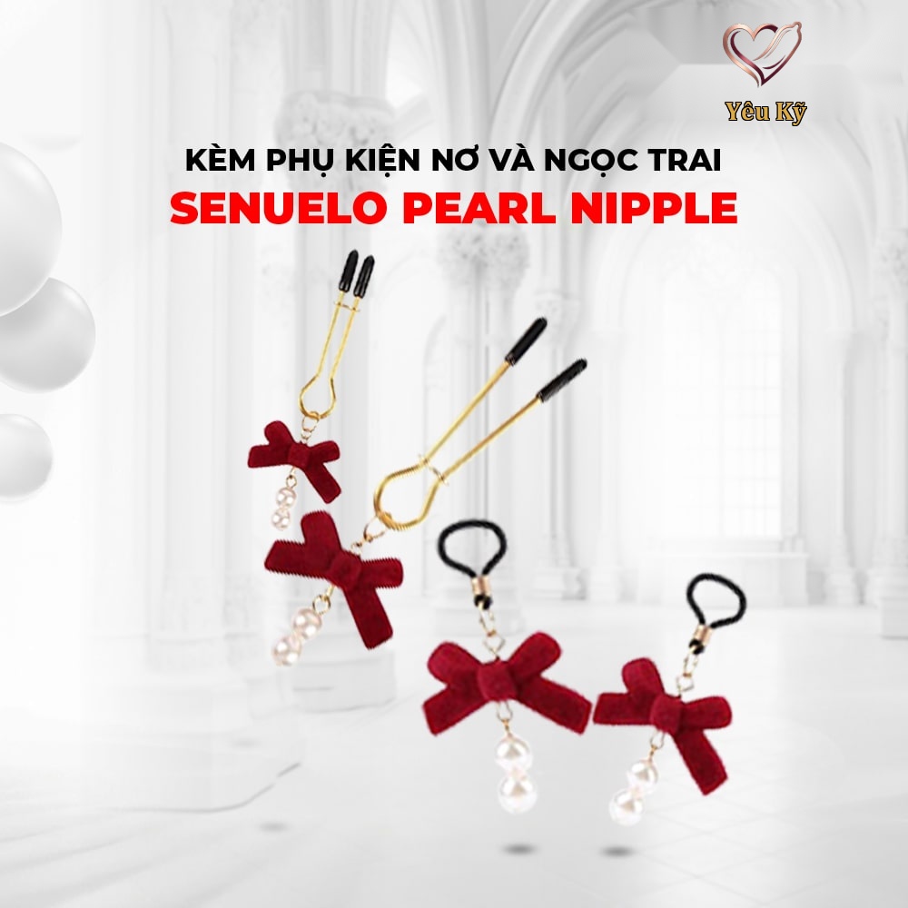 Kẹp vú kích thích đầu ti Chisa Senuelo Pearl Nipple Clamps Kit - Ảnh 7