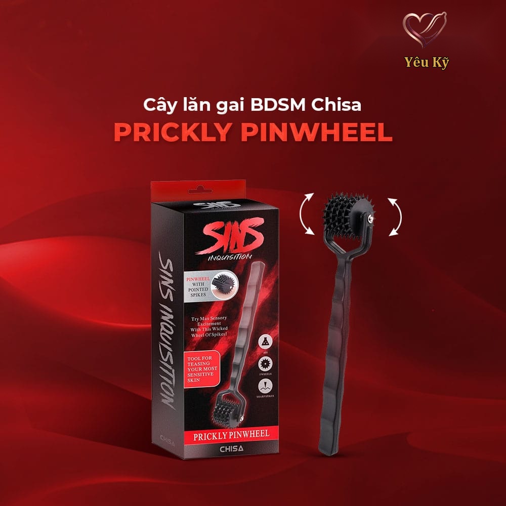 Cọ lăn gai BDSM Chisa Sins Inquisition Prickly Pinwheel - Ảnh 3