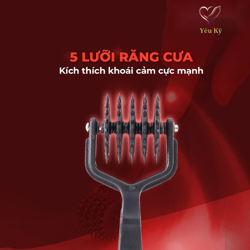 Cọ lăn gai BDSM Chisa Sins Inquisition Prickly Pinwheel - Ảnh 4