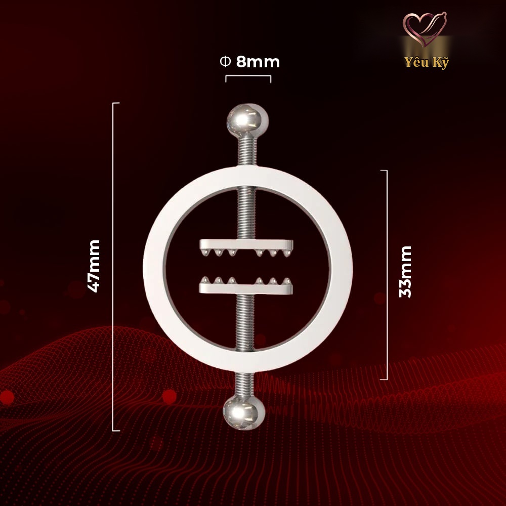 Kẹp vú kích thích đầu ti Chisa Sins Inquisition Teeth Bite Nipple Clamps - Ảnh 2