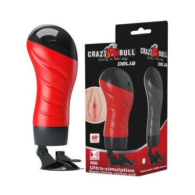Âm đạo giả đa năng Baile Crazy Bull Red Delia (đỏ cong)