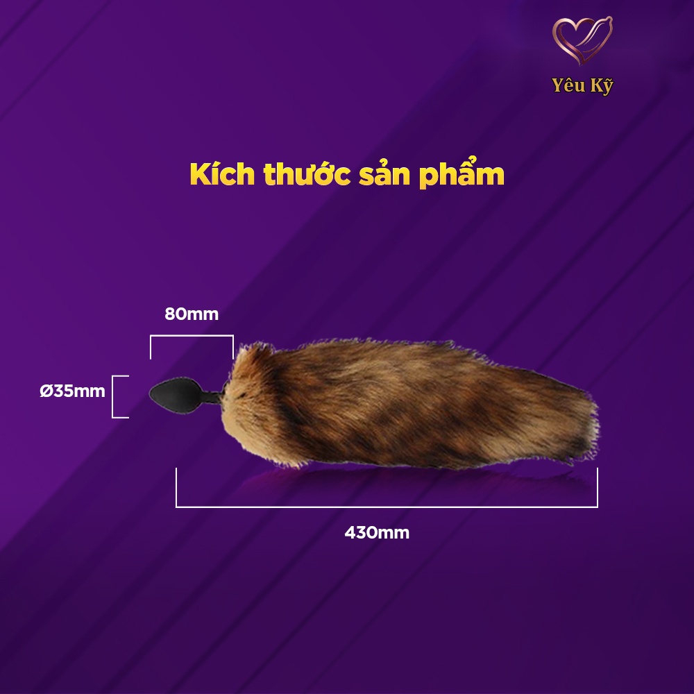 Đuôi cáo gắn hậu môn Chisa Fierce Euphoria Fuffy Anal Plug - Ảnh 6