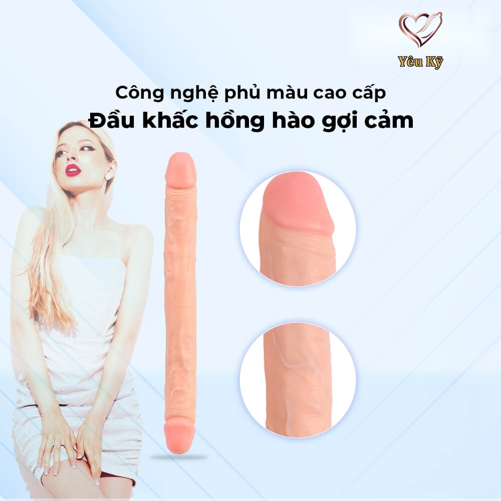 Dương vật giả 2 đầu Chisa Ballsy Super 12.8 inch - Ảnh 5