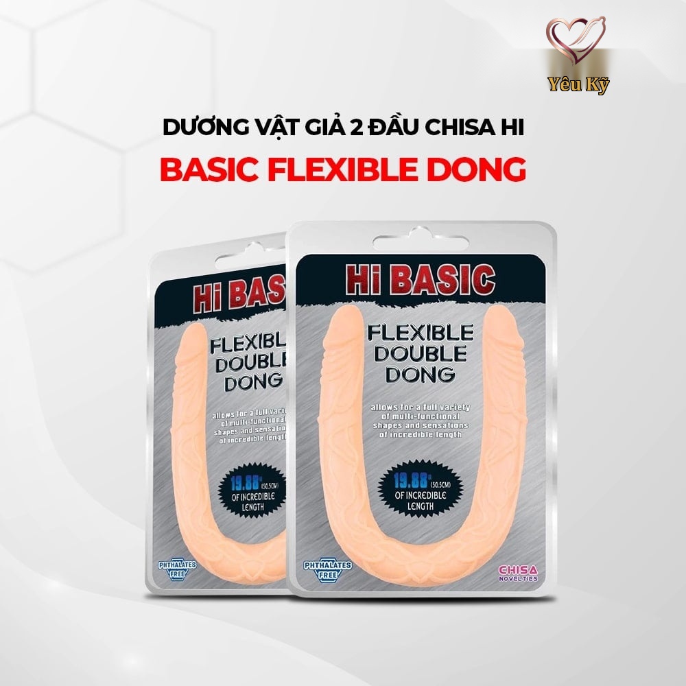 Dương vật giả 2 đầu Chisa Hi Basic Flexible Dong - Ảnh 3