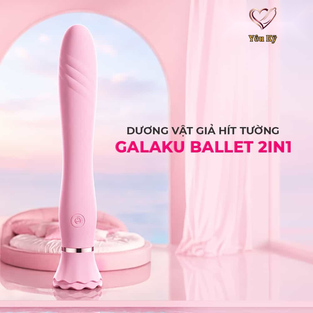Dương vật giả hít tường Galaku Ballet 2in1 - Ảnh 3