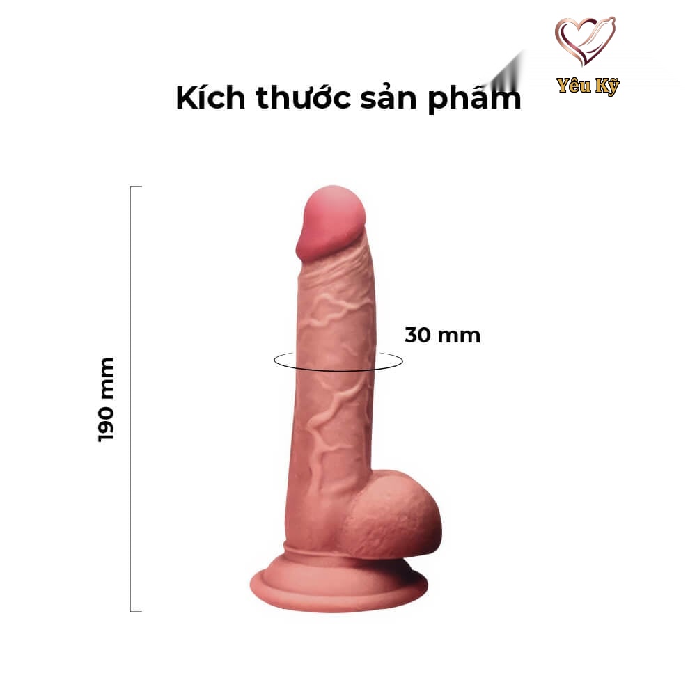 Dương vật giả dính tường Yeain 7.0 Inch - Ảnh 2