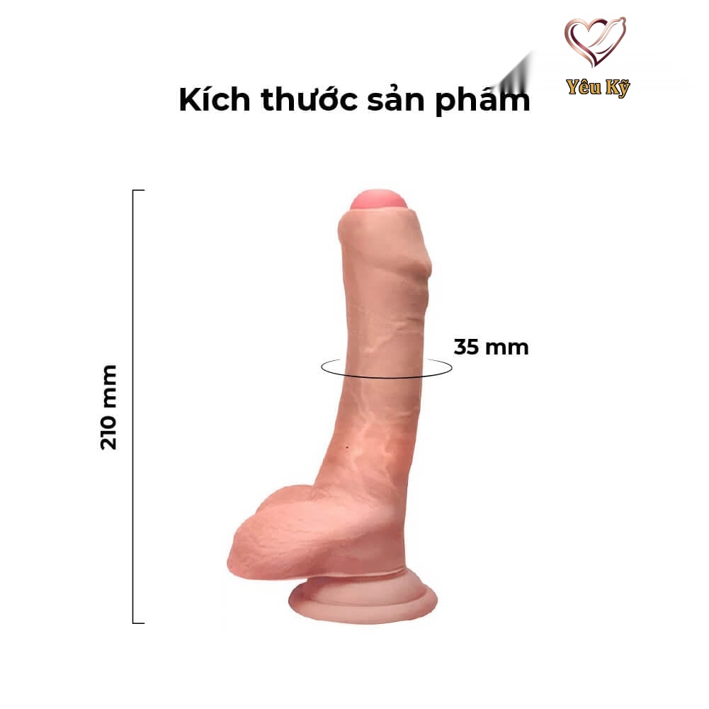 Dương vật giả dính tường Yeain Cam 8.2" - Ảnh 2