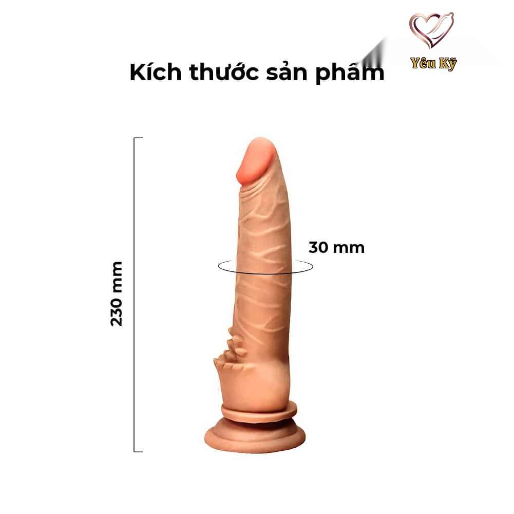 Dương vật giả dính tường Yeain Xanh Dương 8.2' - Ảnh 2