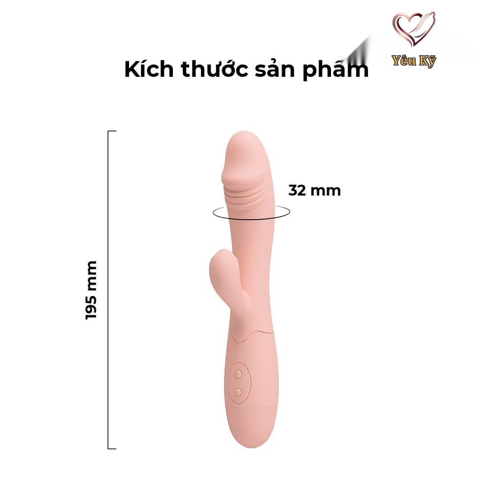 Dương vật giả Pretty Love Snappy sạc - Ảnh 2