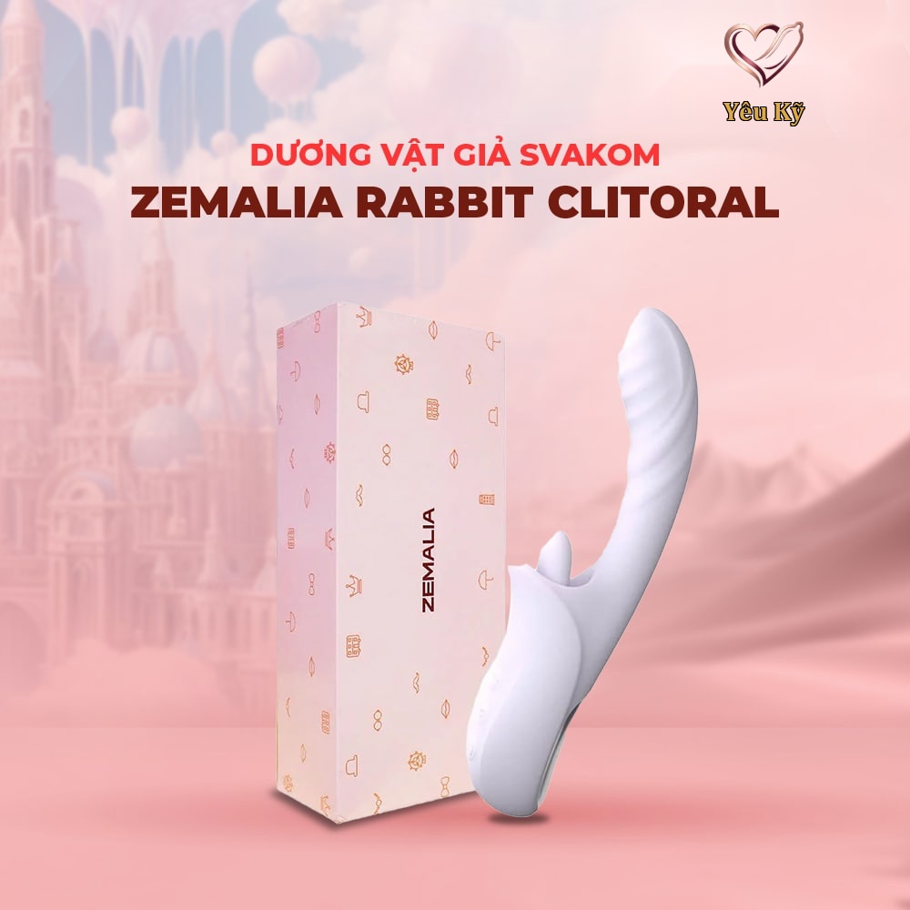 Dương vật giả đa năng Svakom Zemalia Rabbit Clitoral - Ảnh 2