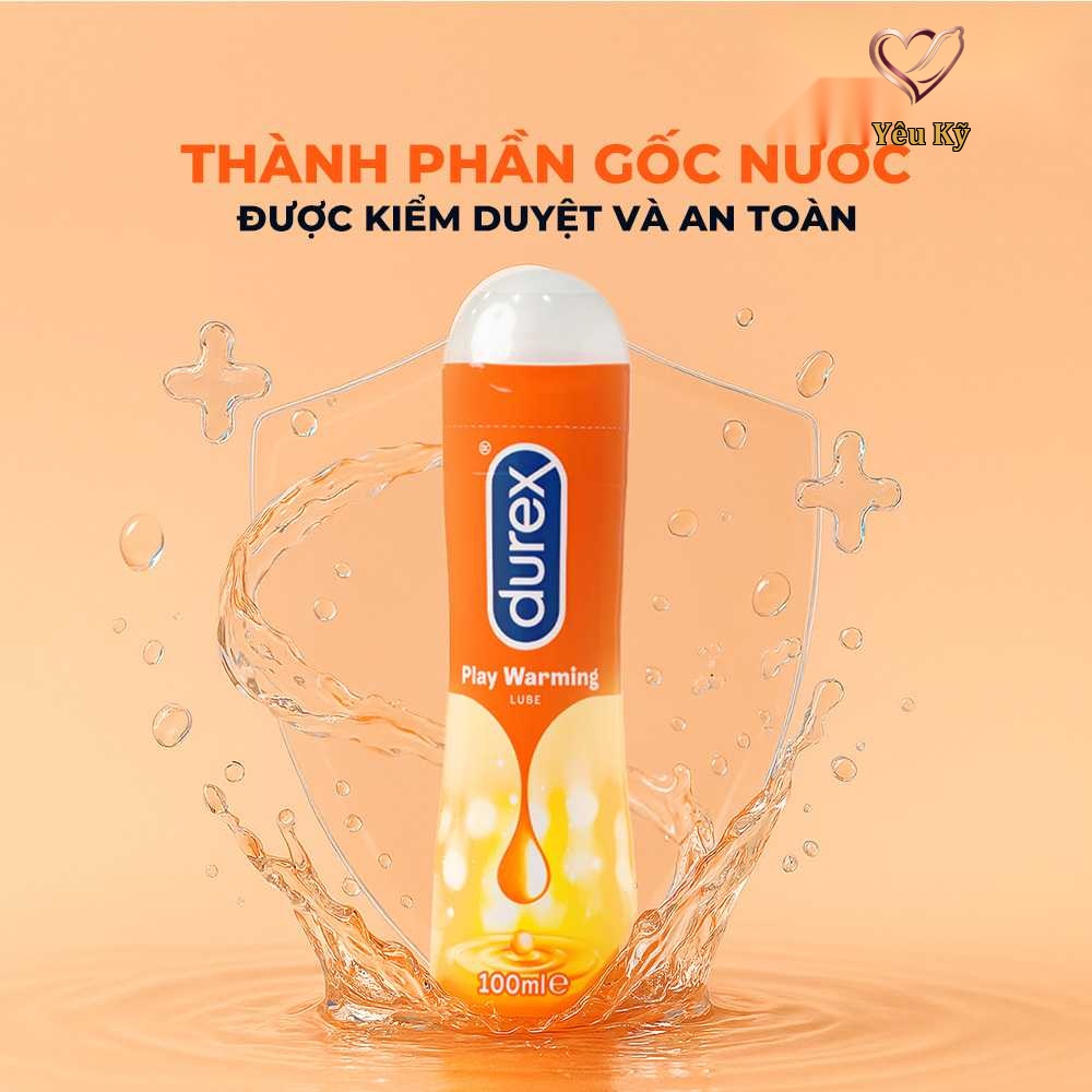 Gel bôi trơn ấm nóng Durex Warming - Chai 100ml - Ảnh 3