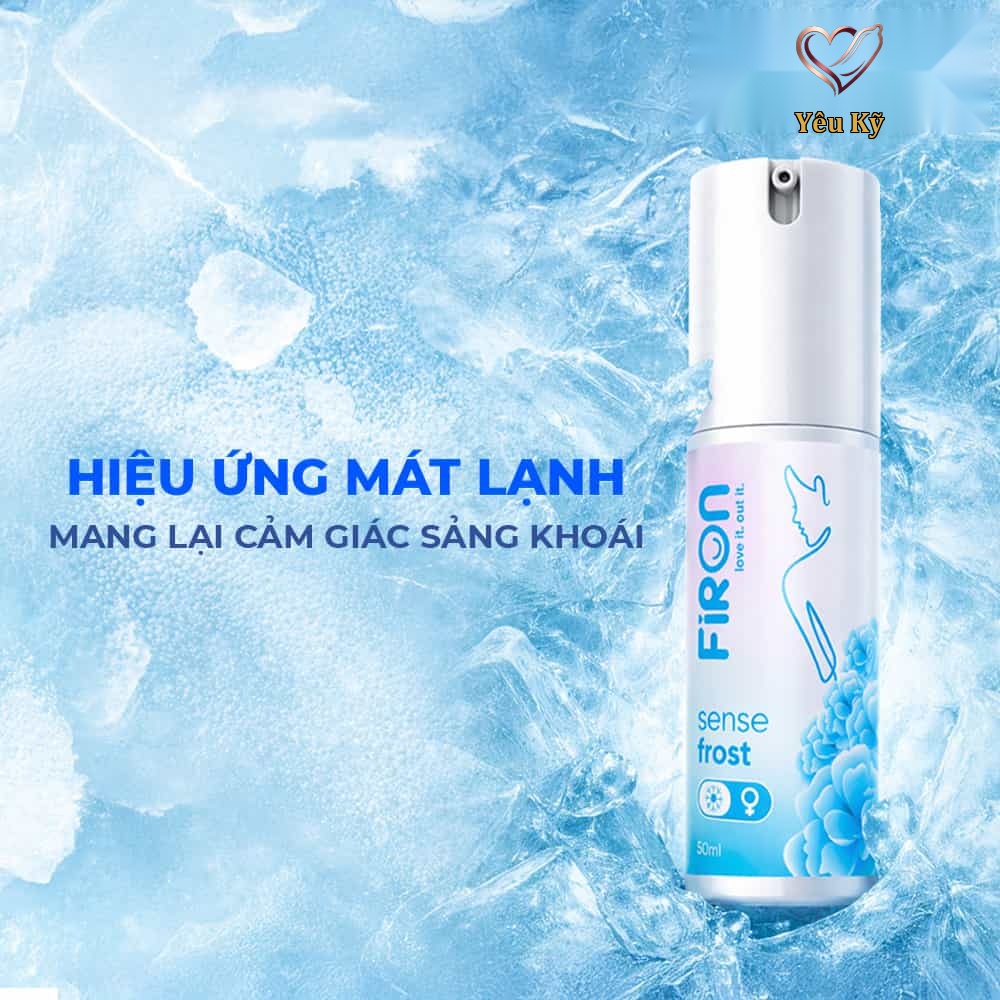 Gel bôi trơn Firon Sense Frost - Se khít âm đạo và tăng khoái cảm nữ, bạc hà mát lạnh - Chai 50ml - Ảnh 4