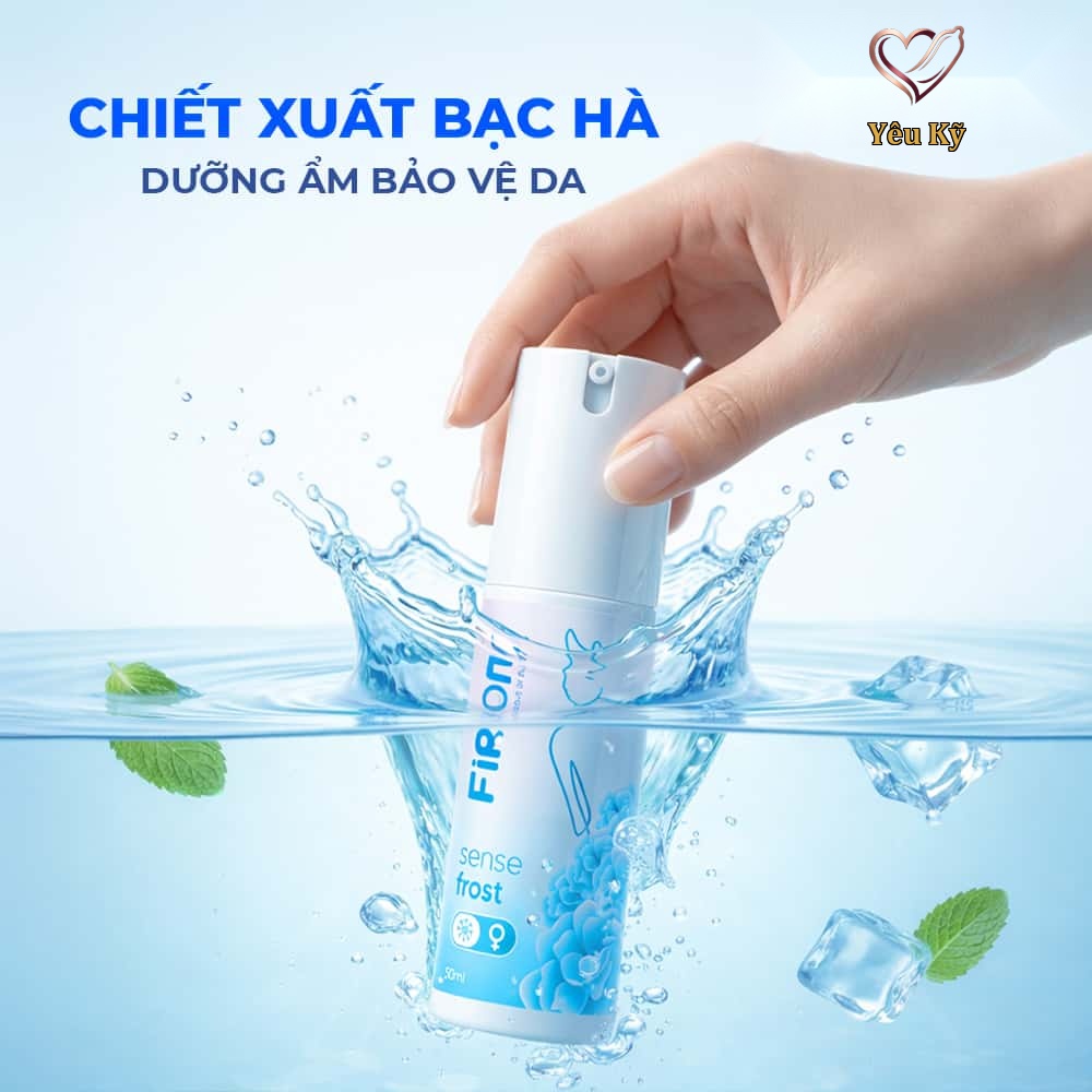 Gel bôi trơn Firon Sense Frost - Se khít âm đạo và tăng khoái cảm nữ, bạc hà mát lạnh - Chai 50ml - Ảnh 5