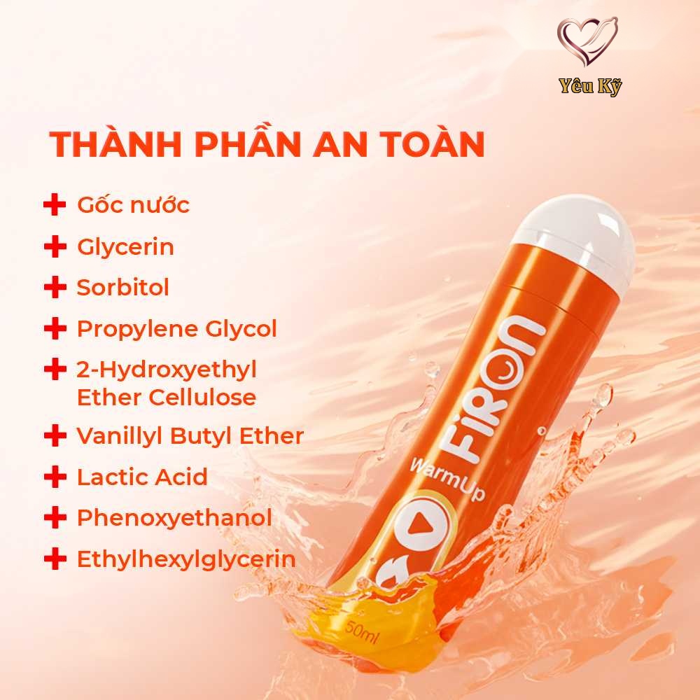 Gel bôi trơn ấm nóng Firon Warm Up - Chai 50ml - Ảnh 4