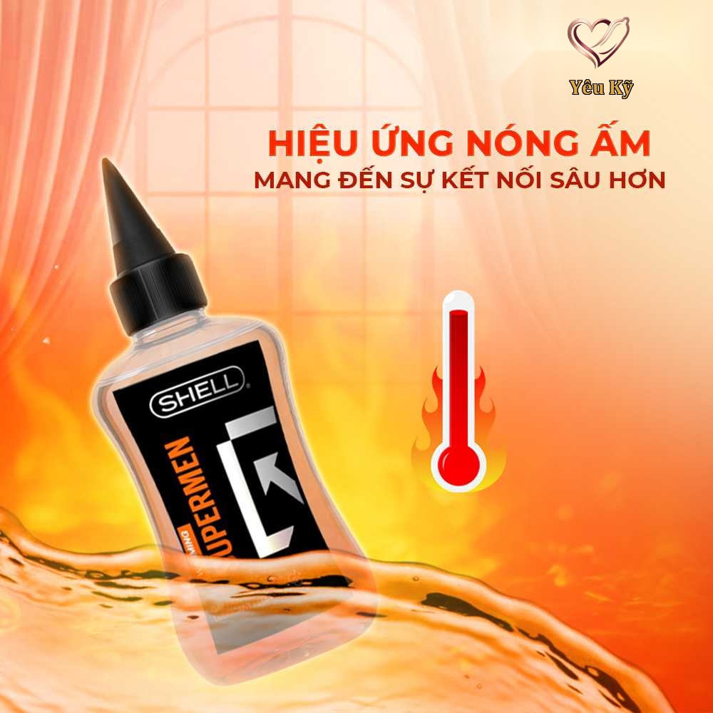 Gel bôi trơn hậu môn ấm nóng Shell Supermen Warming - Chai 90ml - Ảnh 4