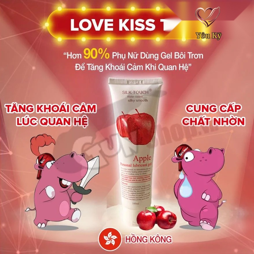 Gel bôi trơn hương táo Silk Touch - Chai 100ml - Ảnh 3