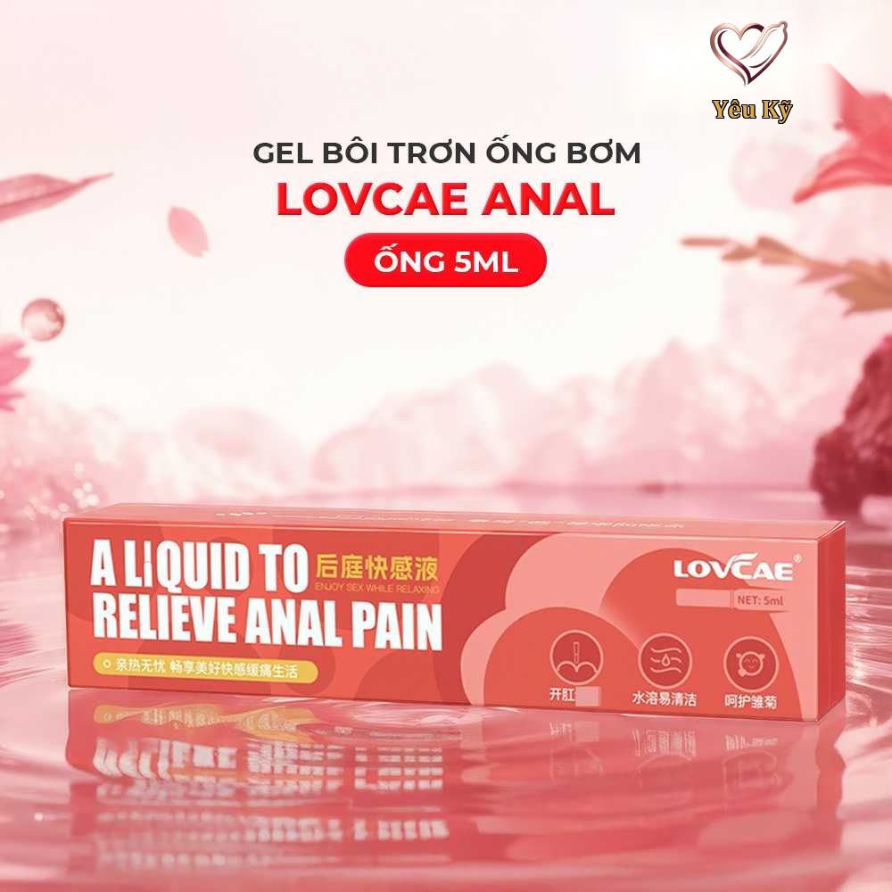 Gel bôi trơn ống bơm Lovcae Anal - Giảm đau quan hệ hậu môn - Ống 5ml - Ảnh 2