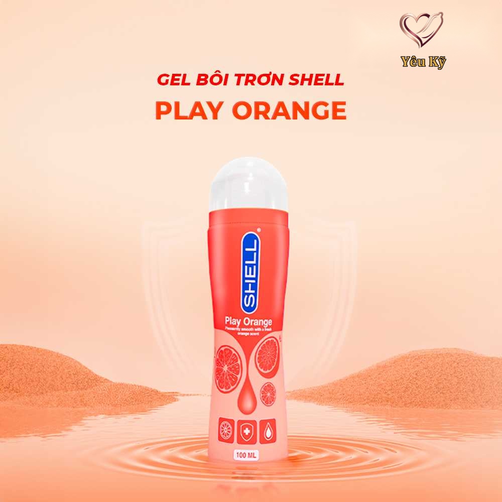 Gel bôi trơn hương cam Shell Play Orange - Chai 100ml - Ảnh 2