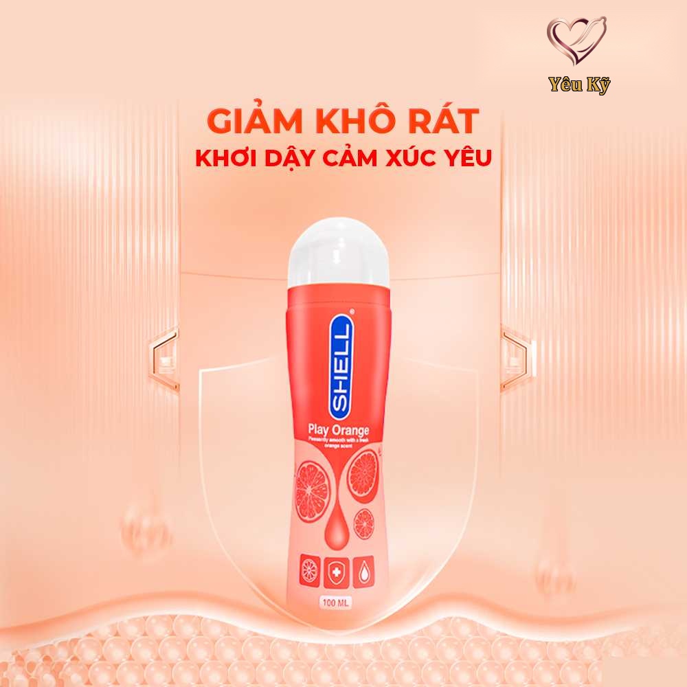 Gel bôi trơn hương cam Shell Play Orange - Chai 100ml - Ảnh 5