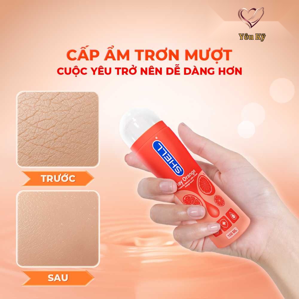 Gel bôi trơn hương cam Shell Play Orange - Chai 100ml - Ảnh 7