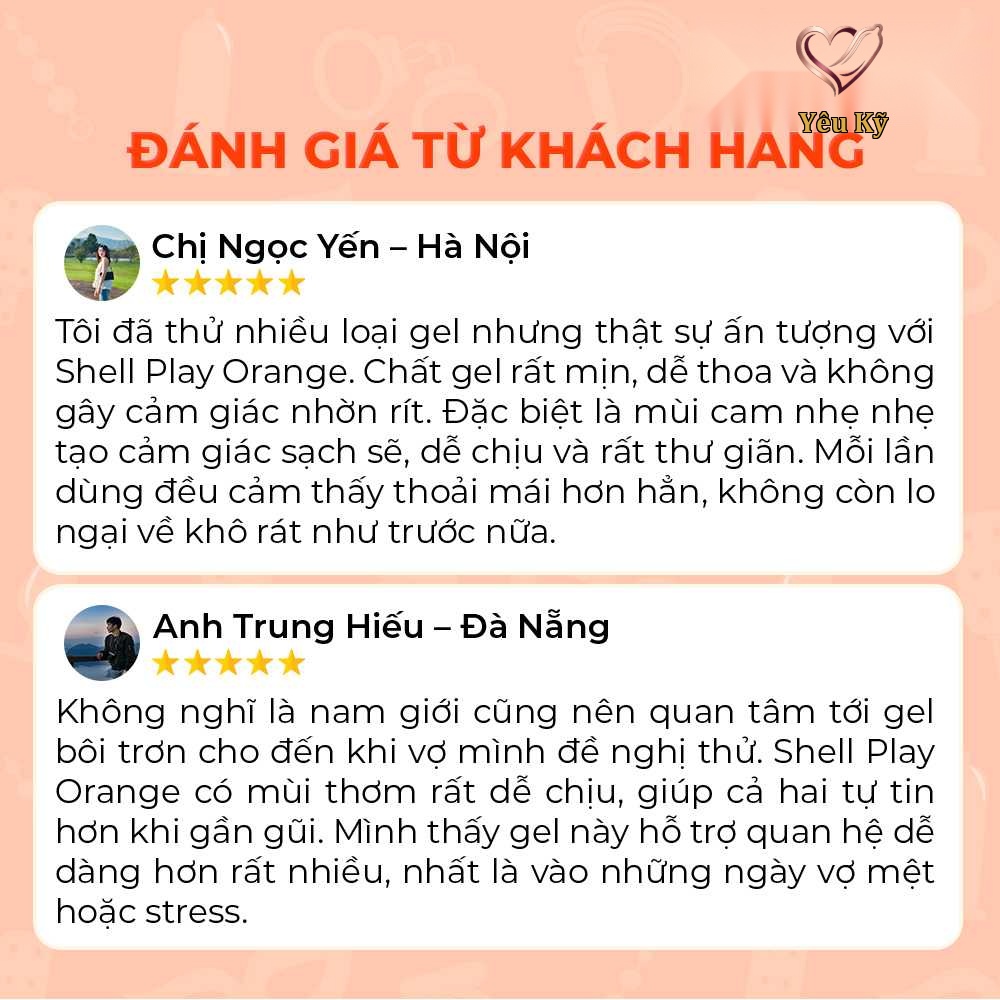 Gel bôi trơn hương cam Shell Play Orange - Chai 100ml - Ảnh 8