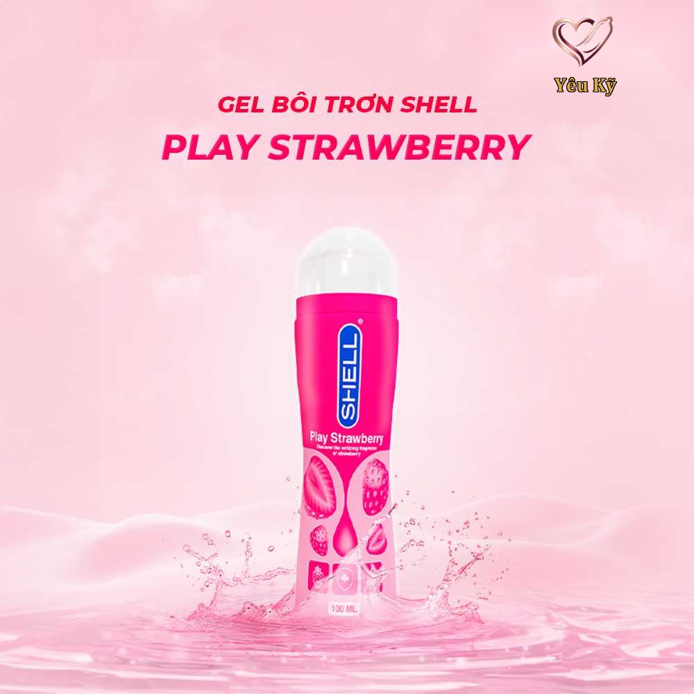 Gel bôi trơn hương dâu Shell Play Strawberry - Chai 100ml - Ảnh 2
