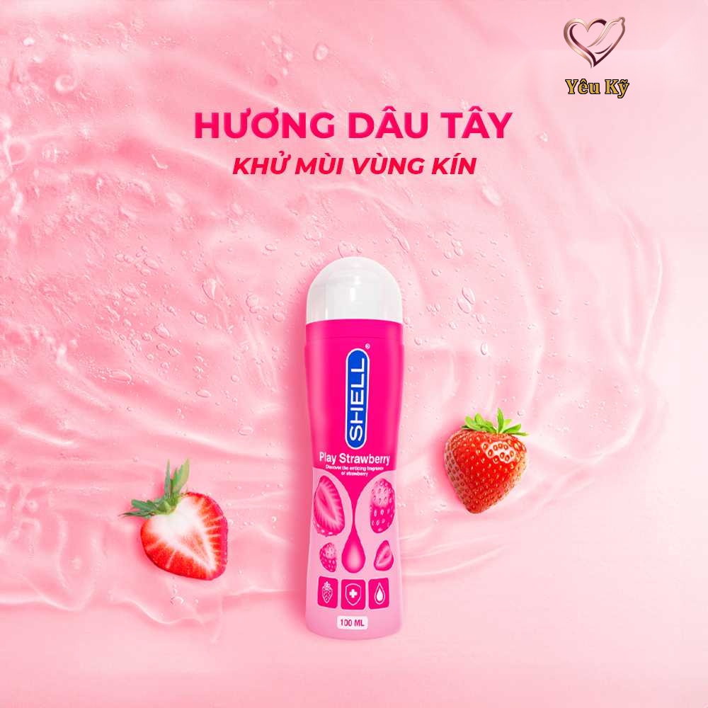 Gel bôi trơn hương dâu Shell Play Strawberry - Chai 100ml - Ảnh 4