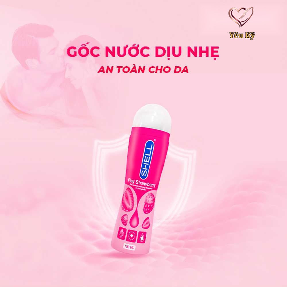 Gel bôi trơn hương dâu Shell Play Strawberry - Chai 100ml - Ảnh 5