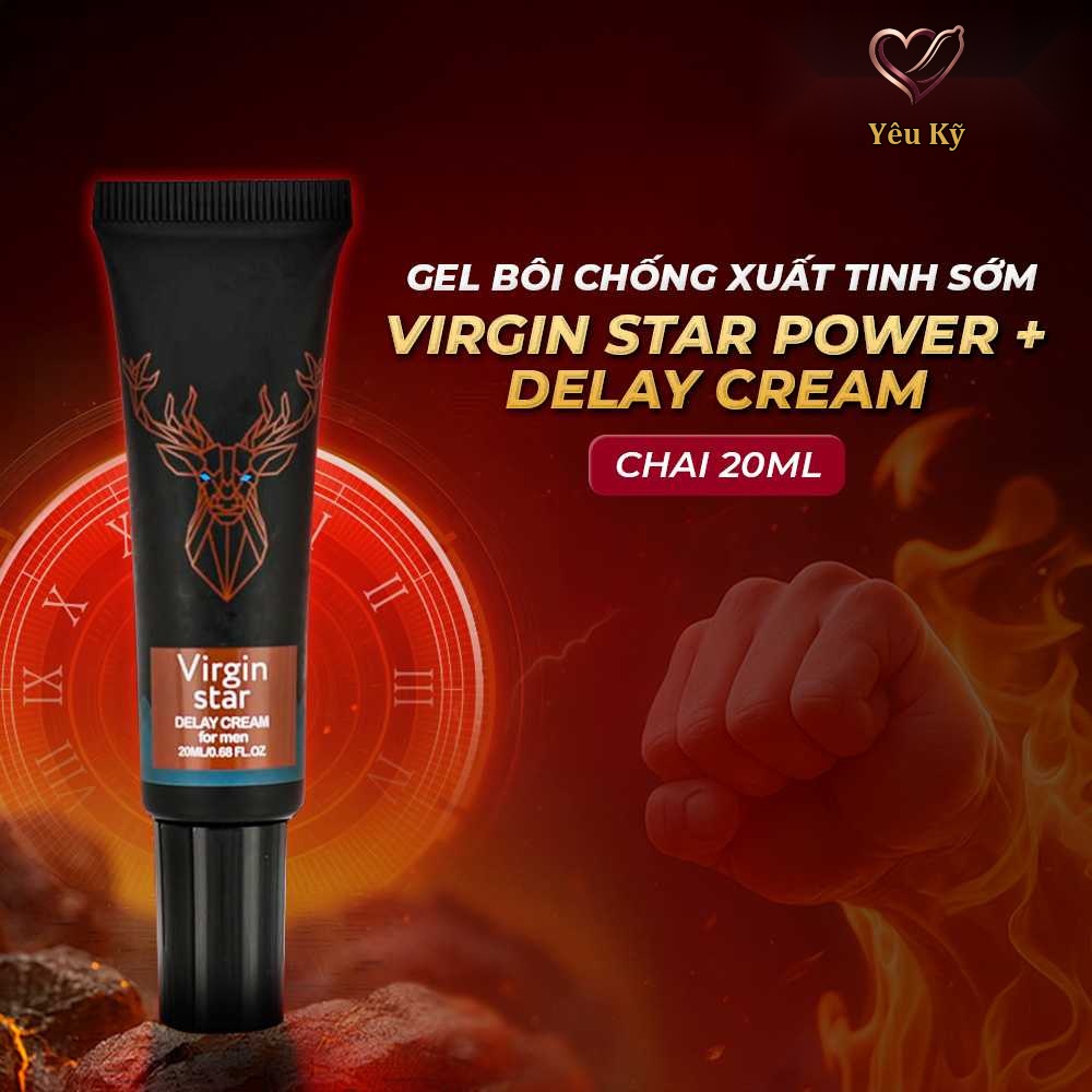 Gel bôi Virgin Star Power+ Delay Cream chống xuất tinh sớm - Chai 20ml - Ảnh 2