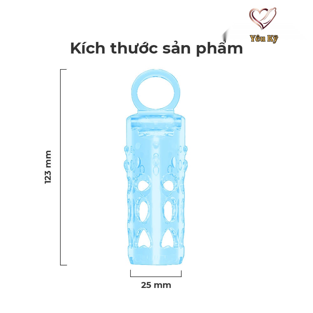 Bao cao su đôn dên rung Chisa Vibrating Sleeve Enhancer - Ảnh 2