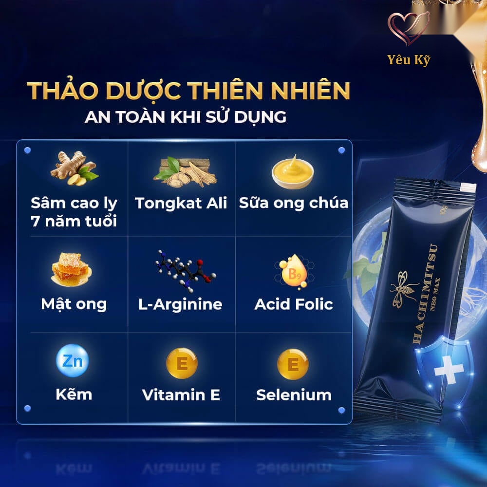 Tinh chất Hachimitsu Neo Max - Tăng cường sinh lý nam giới - 1 gói - Ảnh 3