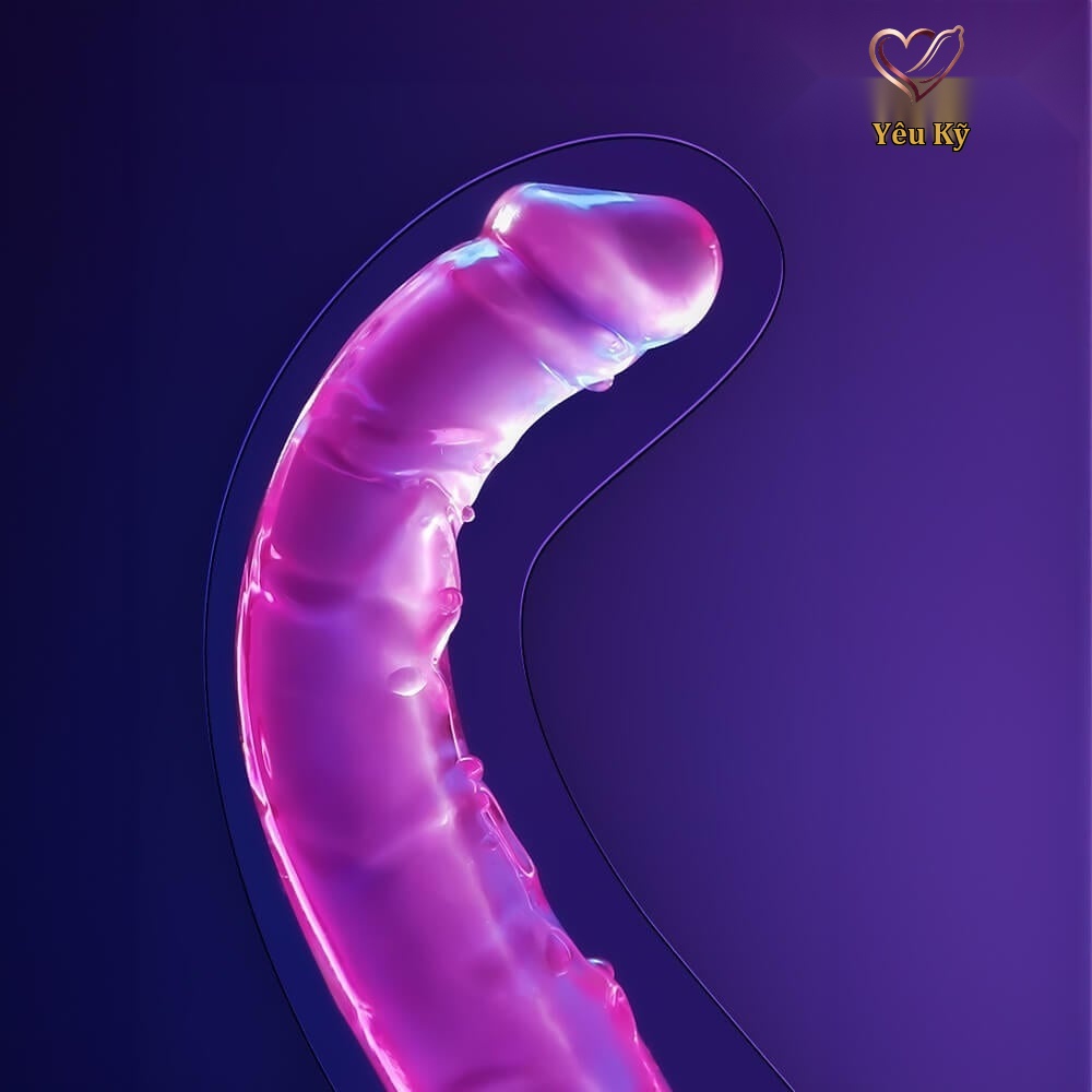 Dương vật giả 2 đầu Chisa Hi-Rubber 13 Inch Tím - Ảnh 6