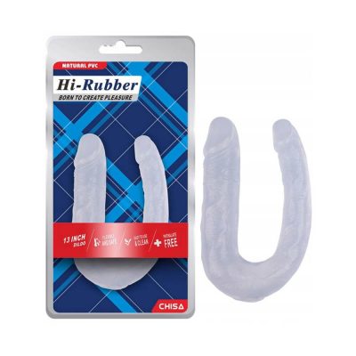 Dương vật giả 2 đầu Chisa Hi-Rubber 13 Inch Trắng