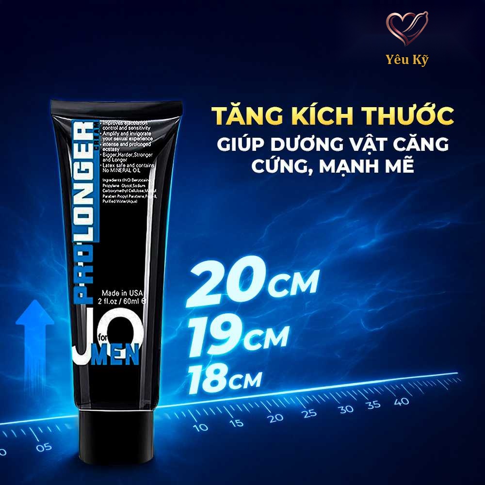 Kem bôi tăng kích thước, hỗ trợ kéo dài thời gian JO Prolonger - Chai 60g - Ảnh 4