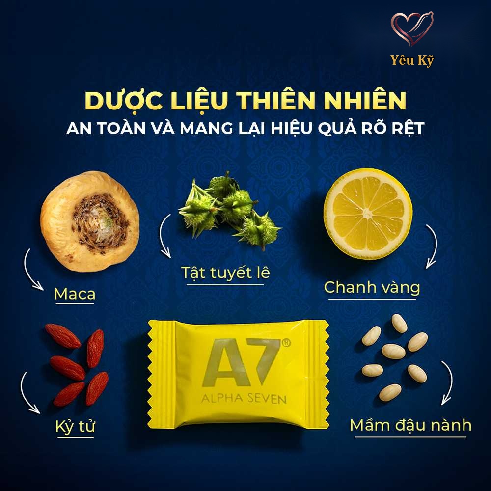 Kẹo nhân sâm Alpha Seven A7 tăng cường sinh lý - 1 viên - Ảnh 3