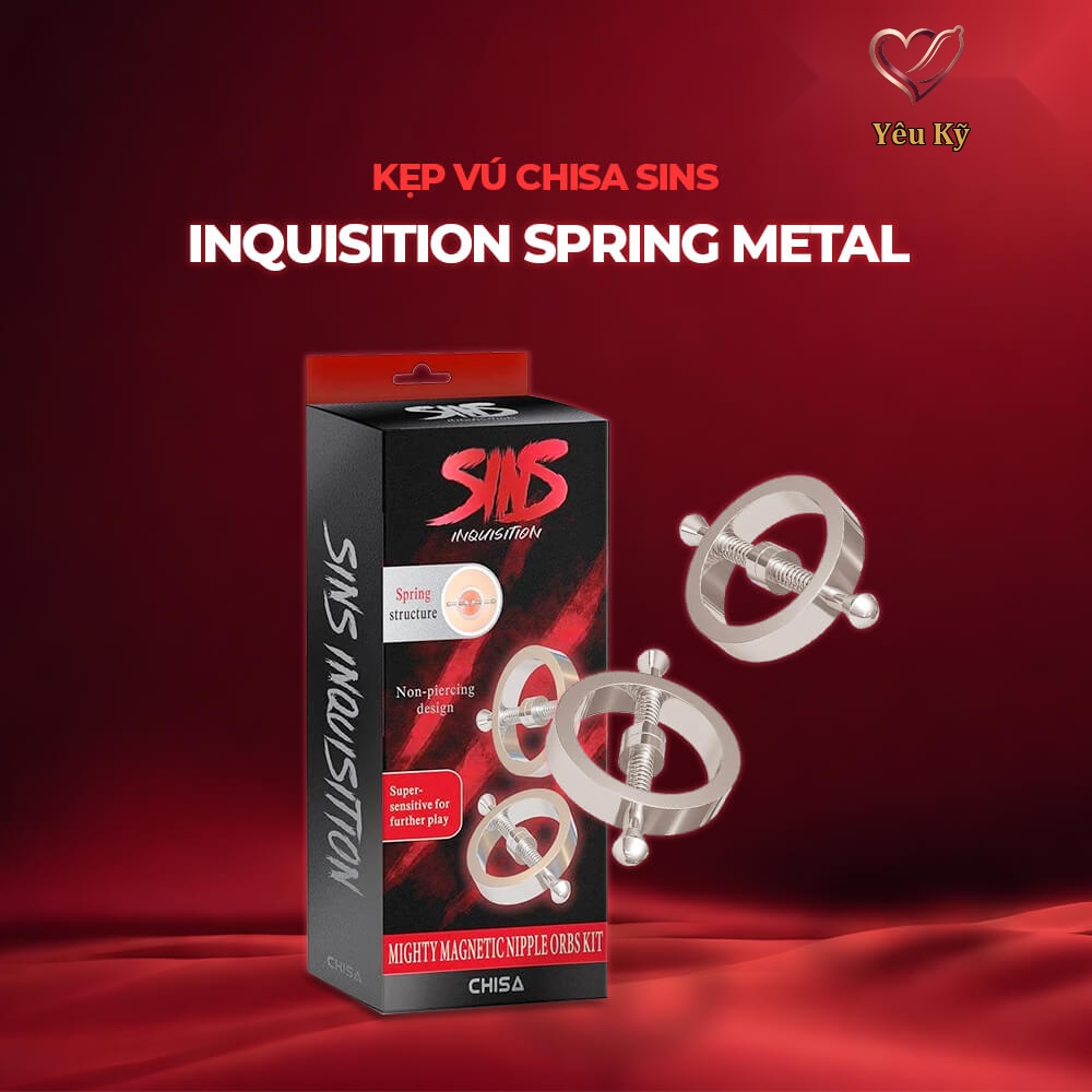 Kẹp vú kích thích đầu ti Chisa Sins Inquisition Spring Metal - Ảnh 3
