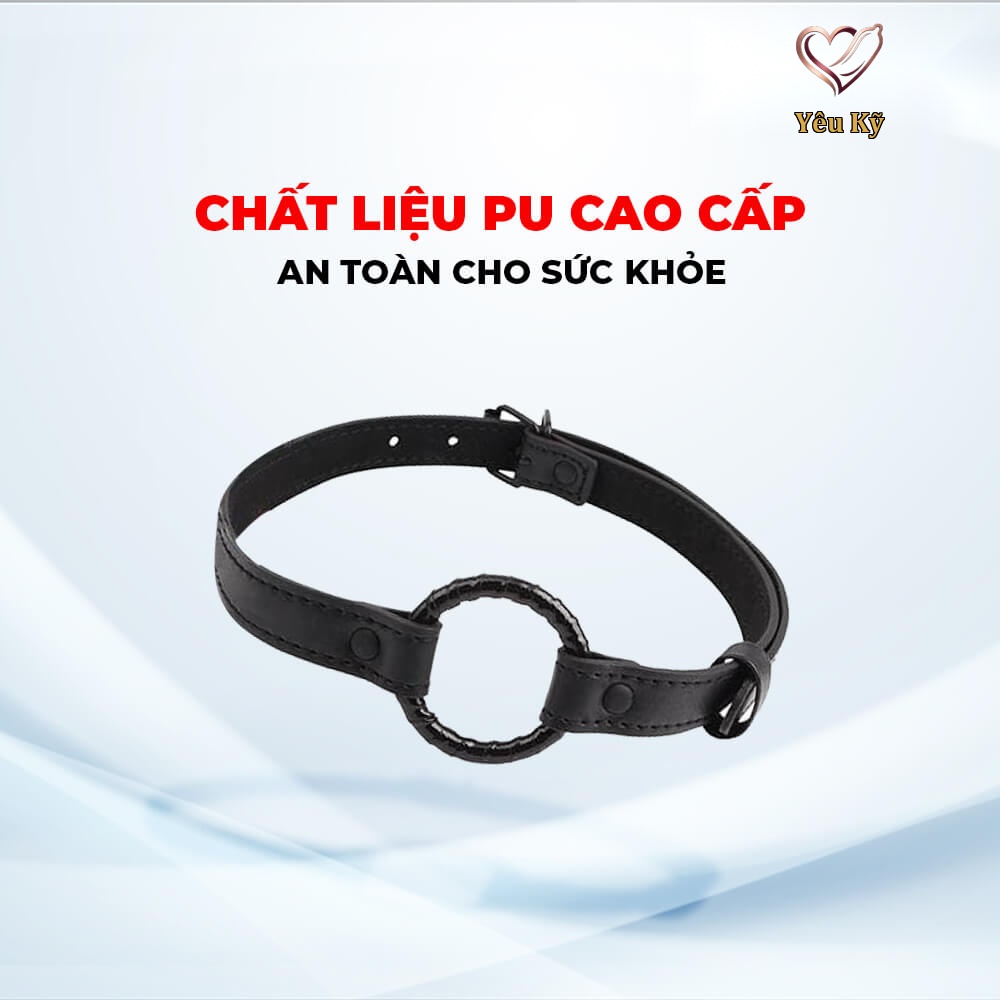Khóa miệng BDSM Chisa Fierce Euphoria Black Metal O-ring Gag - Ảnh 4