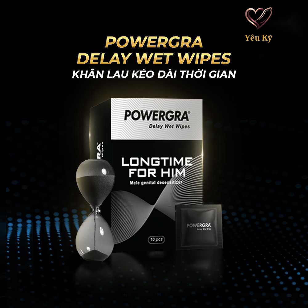 Khăn lau Powergra Delay Wet Wipes kéo dài thời gian - Hộp 10 cái - Ảnh 2