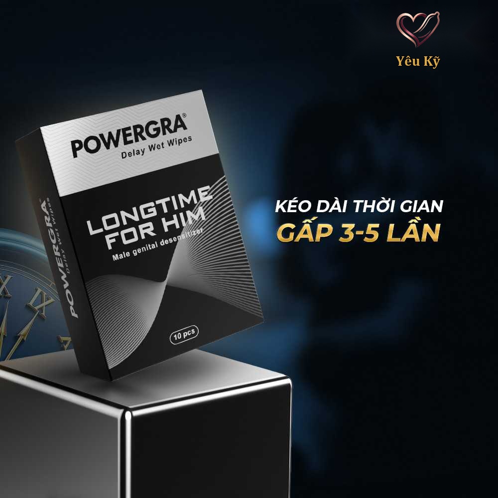 Khăn lau Powergra Delay Wet Wipes kéo dài thời gian - Hộp 10 cái - Ảnh 4
