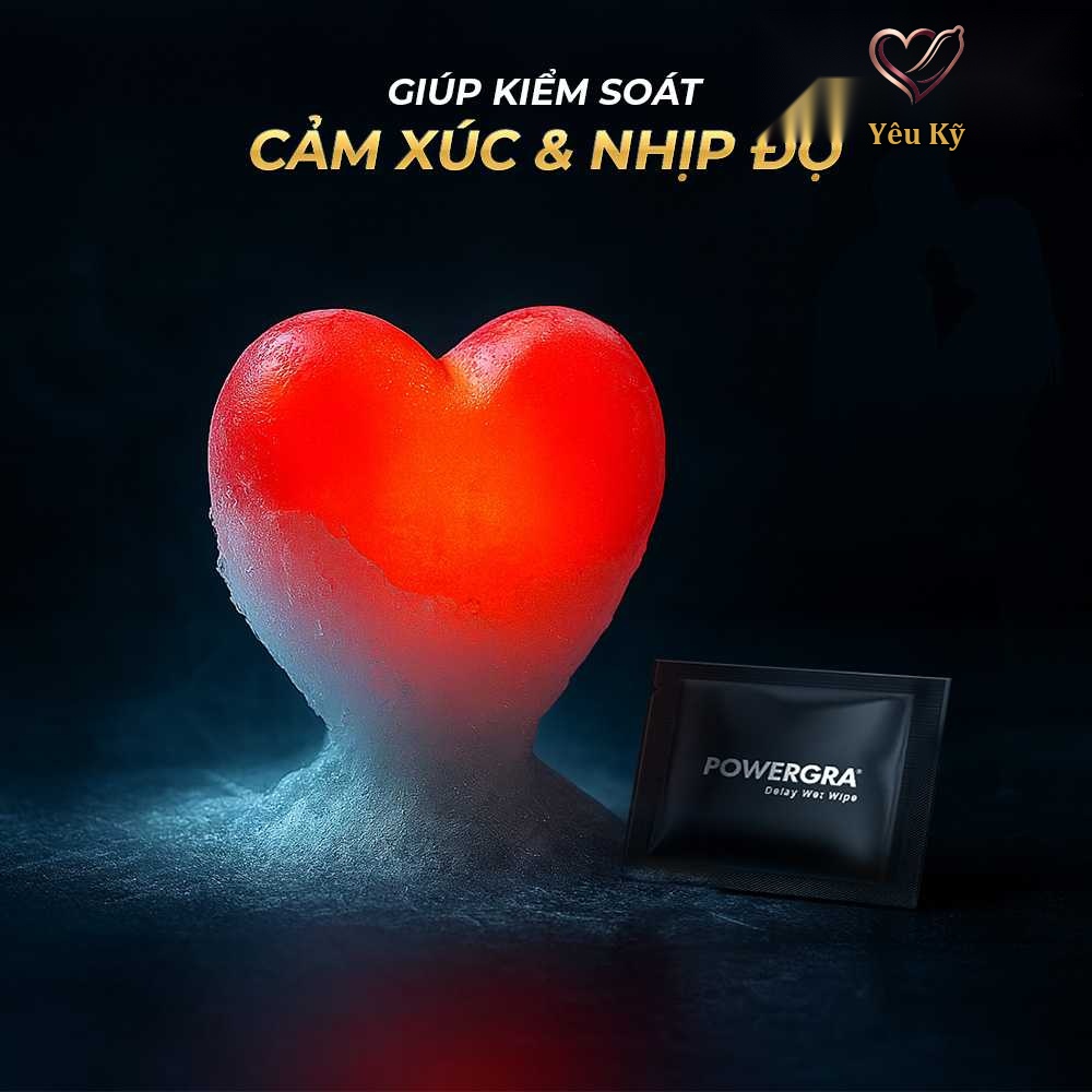 Khăn lau Powergra Delay Wet Wipes kéo dài thời gian - Hộp 10 cái - Ảnh 5