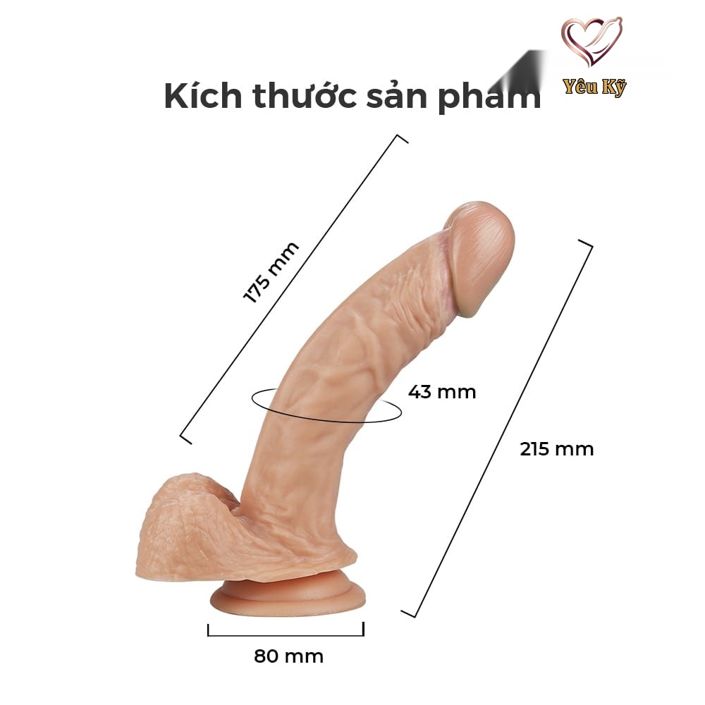 Dương vật giả dính tường Lovetoy Real Extreme Real 8.5'' - Ảnh 2
