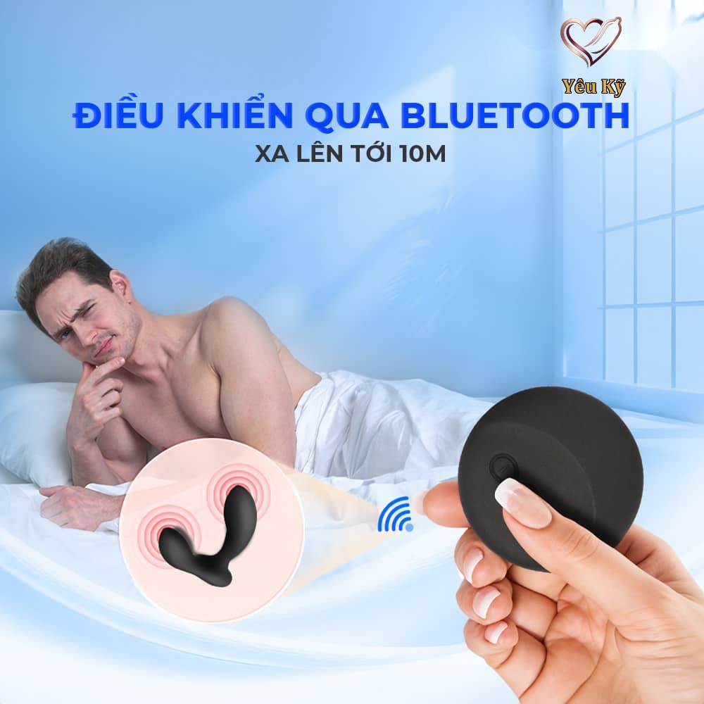 Máy massage tuyến tiền liệt Lelo Hugo 2 Remote Black - Ảnh 4