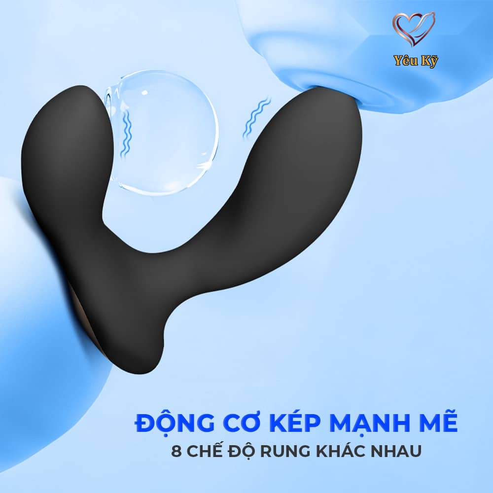 Máy massage tuyến tiền liệt Lelo Hugo 2 Remote Black - Ảnh 5
