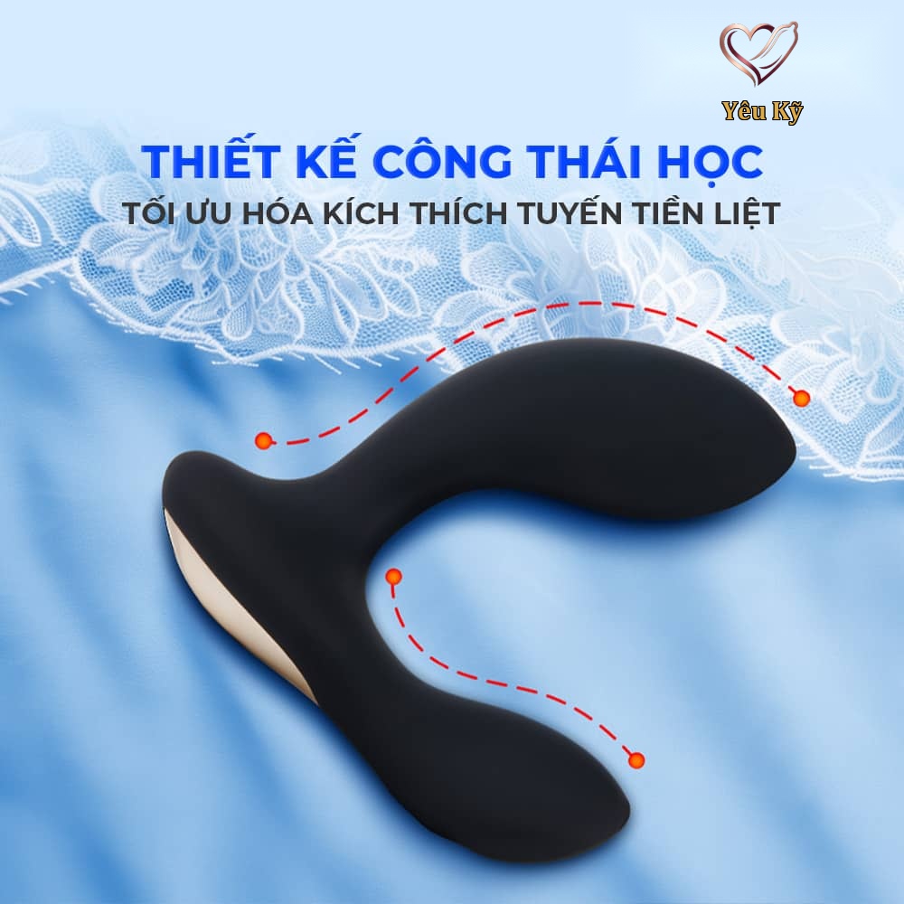 Máy massage tuyến tiền liệt Lelo Hugo 2 Remote Black - Ảnh 6